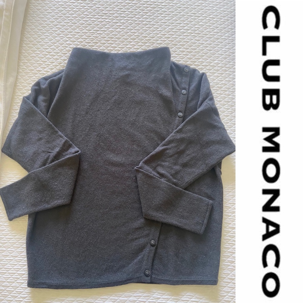 Club Monaco Cowl Neck Cashmere Sweater Size S